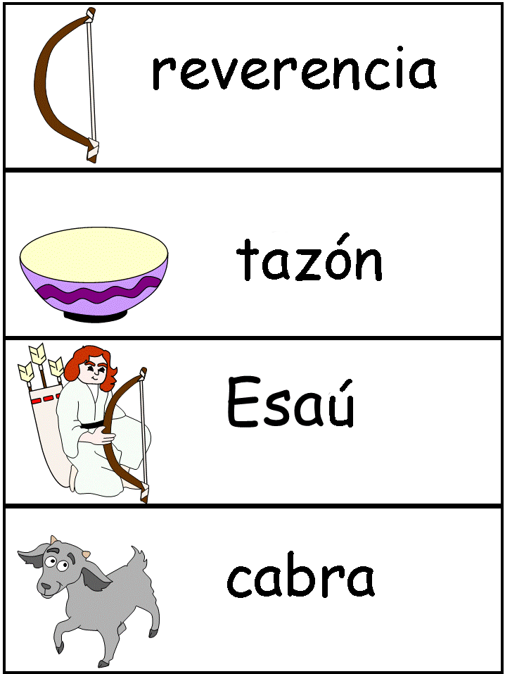 Plantillas de pared de palabras de Jacob y Esaú
