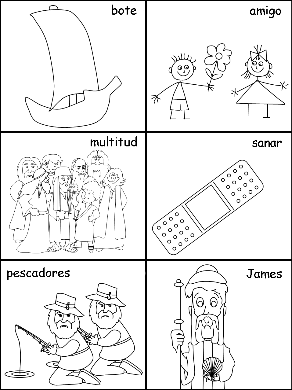 Tarjetas de secuencia de frases de Doce Discípulos