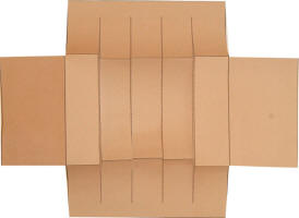 Manualidad de papel canasta tejida