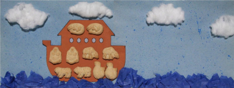 Arca simple con galletas de animales