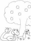 Dibujos de Adán y Eva
