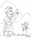 Dibujos de David y Goliat