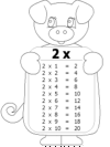 Hojas de trabajo tablas de multiplicar