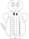 Hojas de trabajo tablas de multiplicar