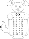 Hojas de trabajo tablas de multiplicar