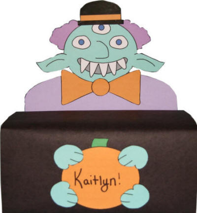 Caja de extraterrestre para Halloween