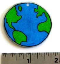 Accesorios de la tierra con papel encogible
