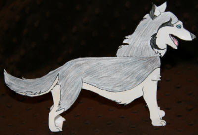 Modelo de papel el Husky